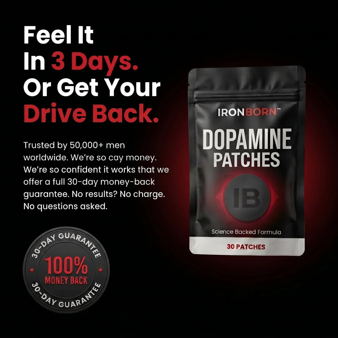 IRONBORN PERFORMANCE PATCH — FOCUS, ENERGY, DRIVE & CONFIDENCE