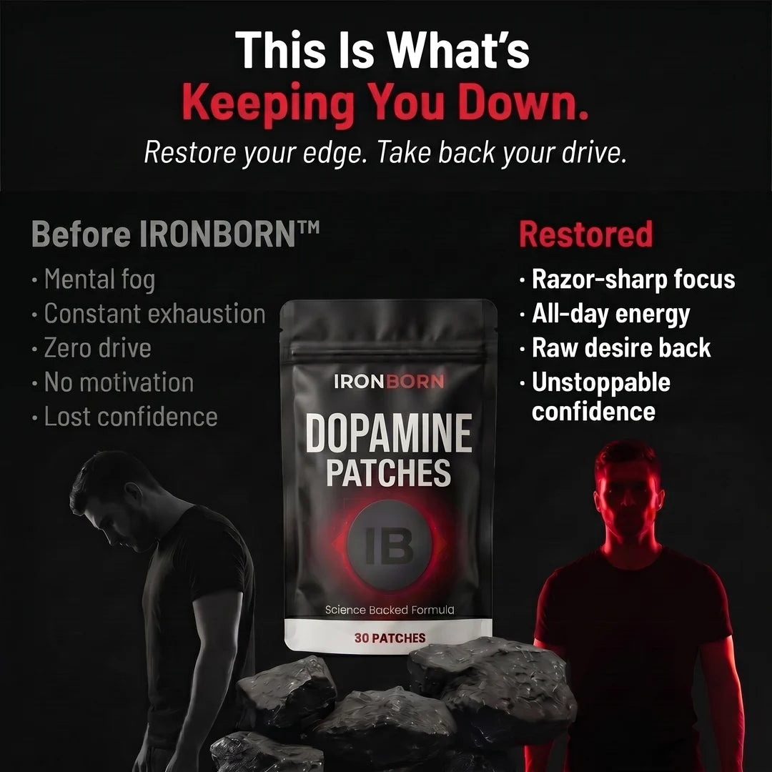 IRONBORN PERFORMANCE PATCH — FOCUS, ENERGY, DRIVE & CONFIDENCE